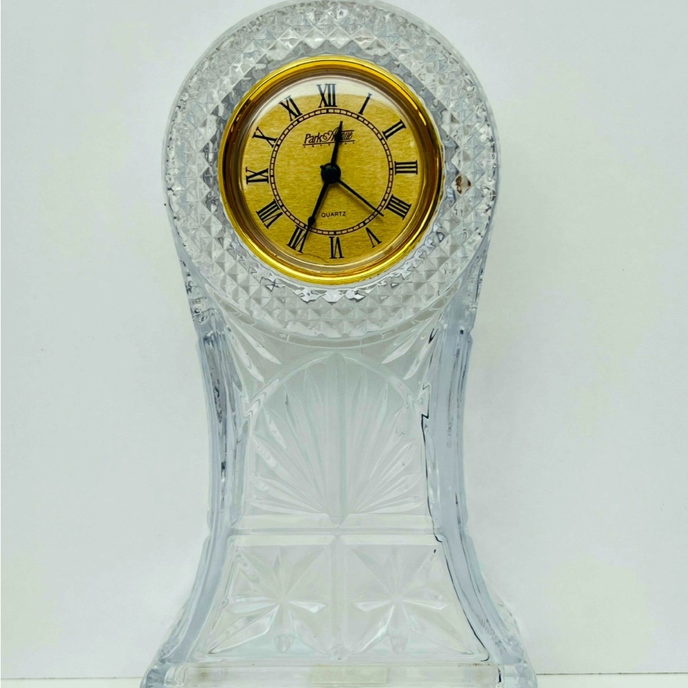 Park Lane Gold and Crystal Wall Clock